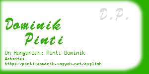 dominik pinti business card